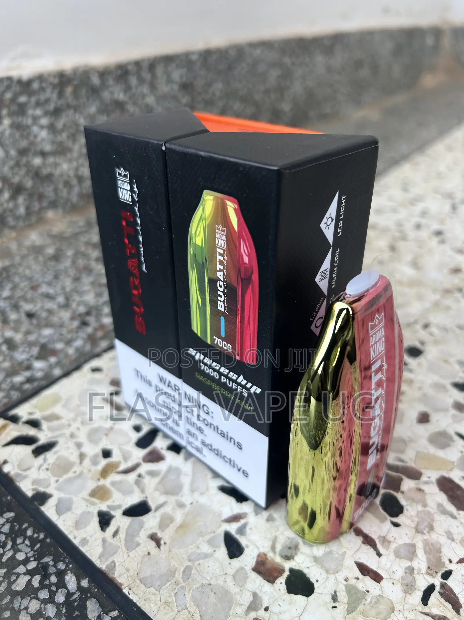 7000puffs Raspberry Kiwi Flavor Vape Available