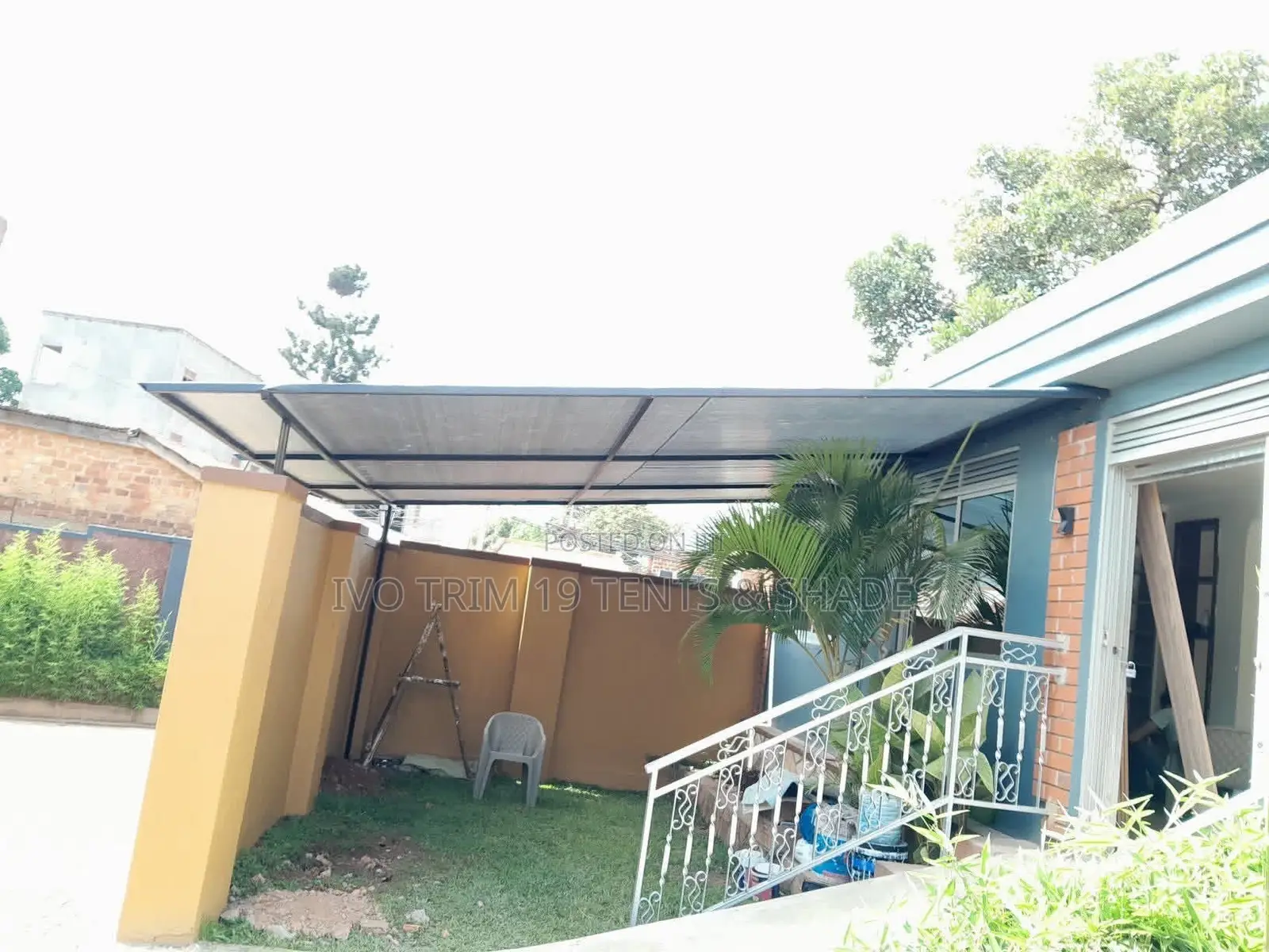 Flat-Slope Permanent Veranda Shade