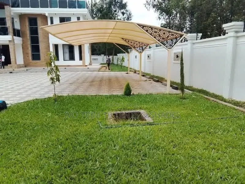 2. Premium Laser-Cut Patio Shade Structure