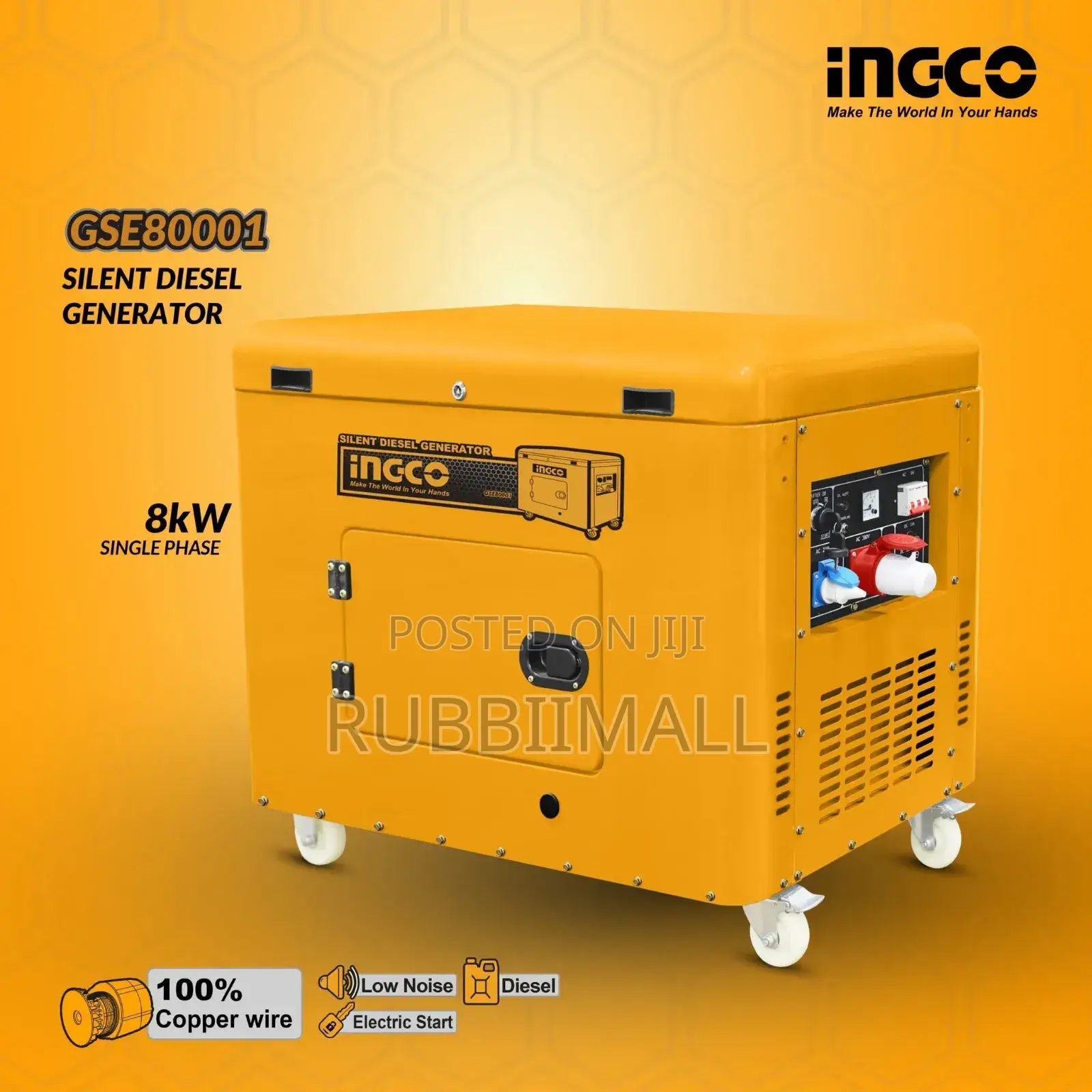 Silent Diesel Generator 8kW (GSE80001)