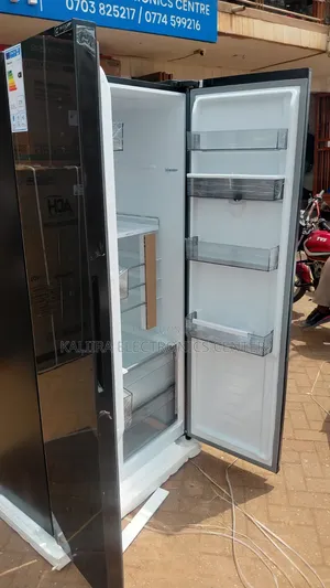 Glass Door Fridge Black Colour
