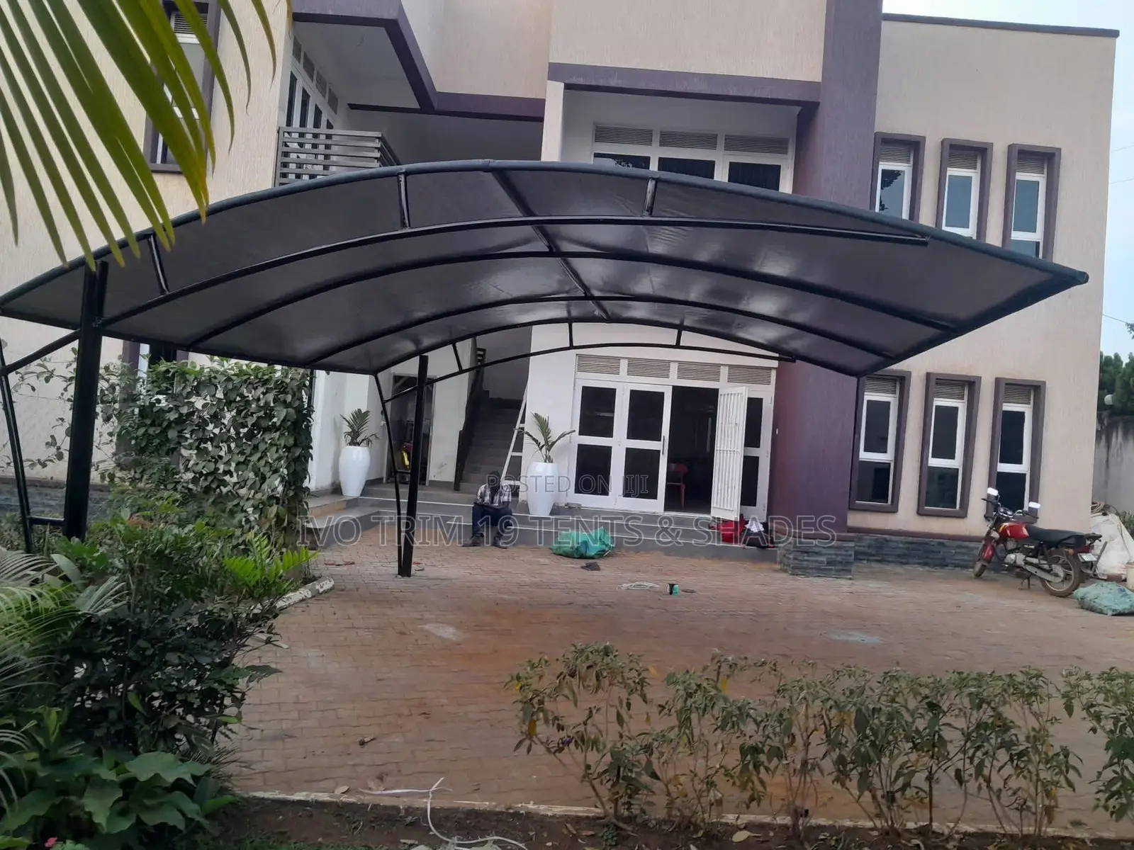 Heavy-Duty Driveway Shade Structure