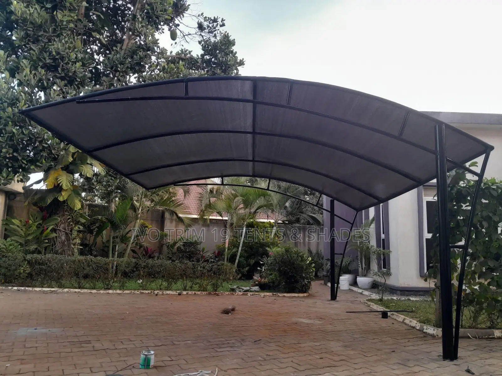 Curved-Roof Entrance Canopy