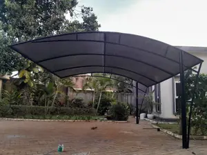 Curved-Roof Entrance Canopy