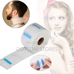 Neck Roll Paper Pro Haircut Collar Beauty Salon Hairstyling- White