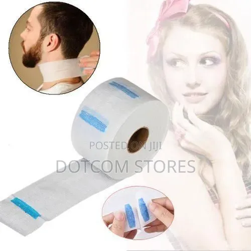 Neck Roll Paper Pro Haircut Collar Beauty Salon Hairstyling- White