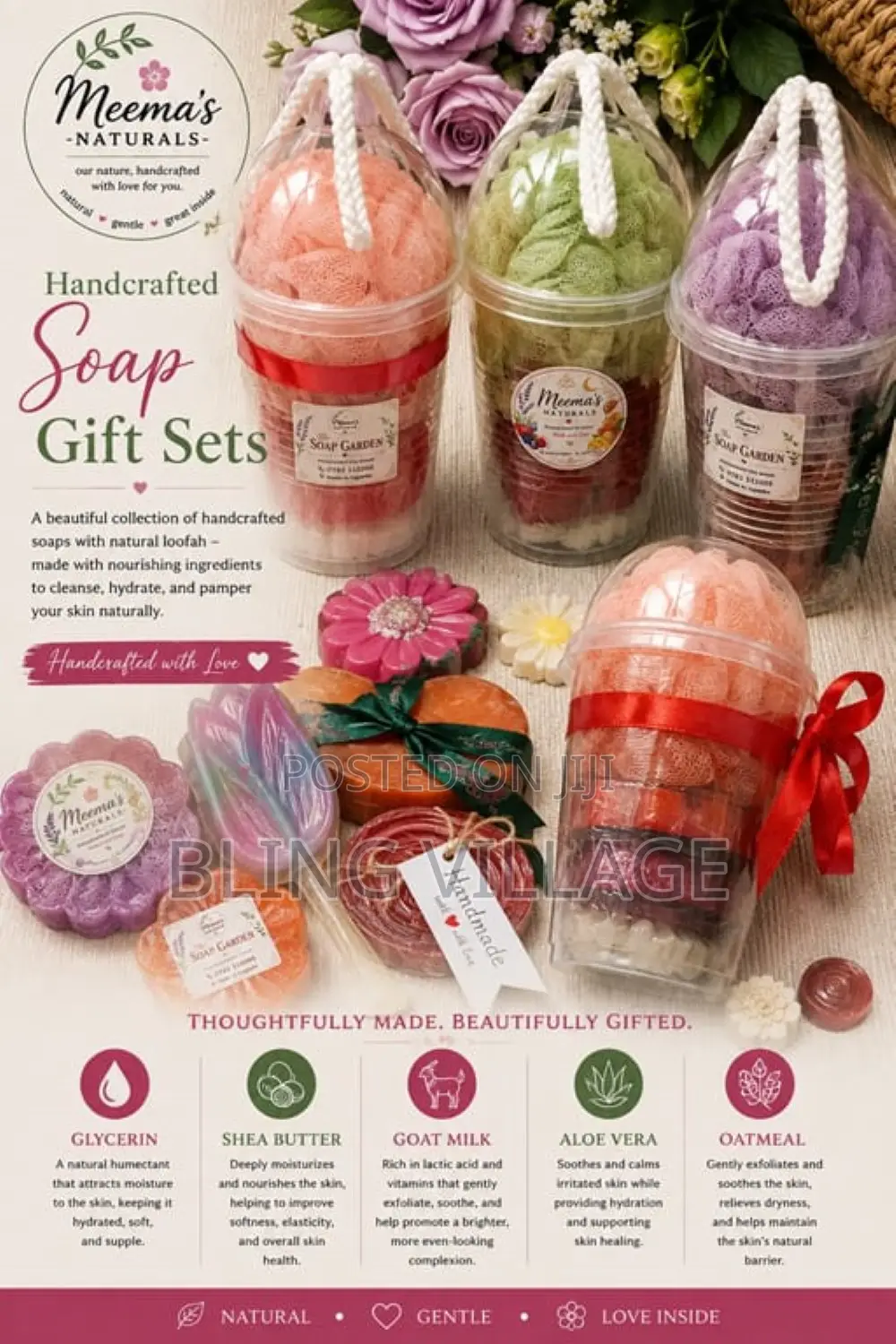 Handmade Soap Gift Sets With Loofah | Meema’s Naturals