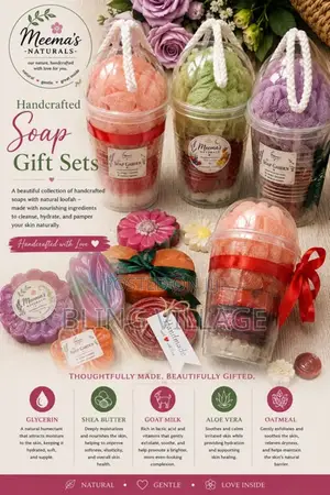 Handmade Soap Gift Sets With Loofah | Meema’s Naturals
