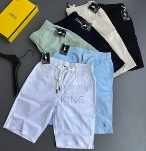 Men's Casual Elastic-Waist Drawstring Linen Shorts