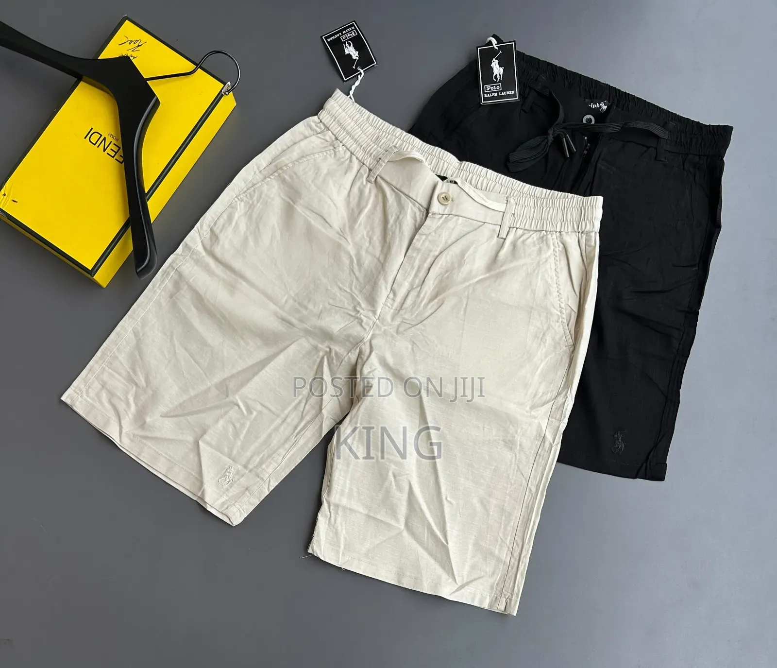 Men's Casual Elastic-Waist Drawstring Linen Shorts