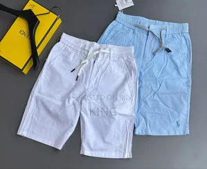 Men's Casual Elastic-Waist Drawstring Linen Shorts