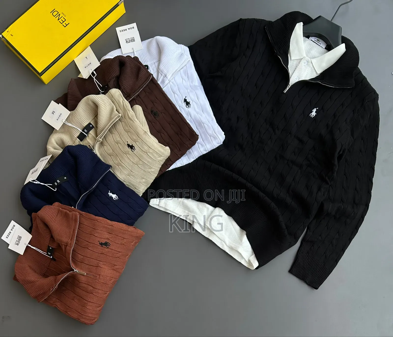 Polo Ralph Lauren Cable-Knit Quarter-Zip Sweater. Old Money