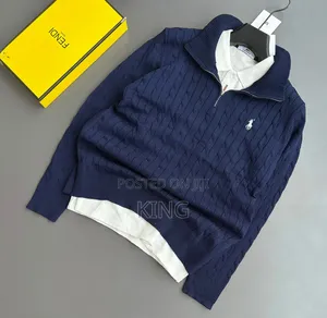 Polo Ralph Lauren Cable-Knit Quarter-Zip Sweater. Old Money