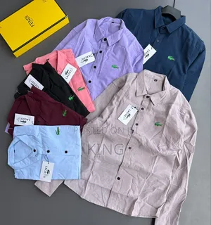 Lacoste Long-Sleeved, Button-Down Men's Shirts