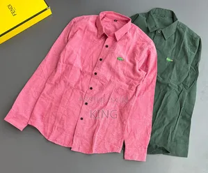 Lacoste Long-Sleeved, Button-Down Men's Shirts
