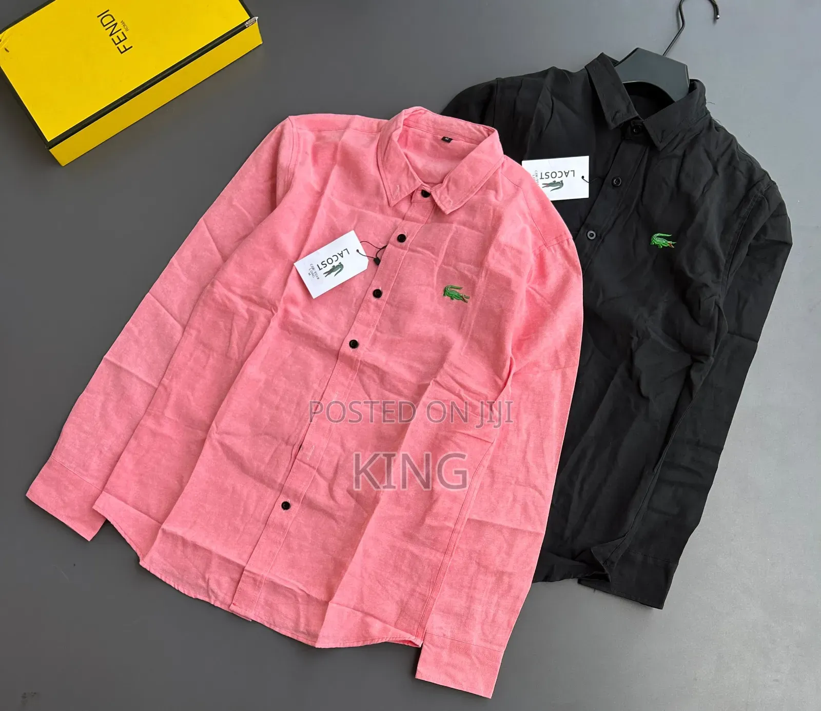 Lacoste Long-Sleeved, Button-Down Men's Shirts