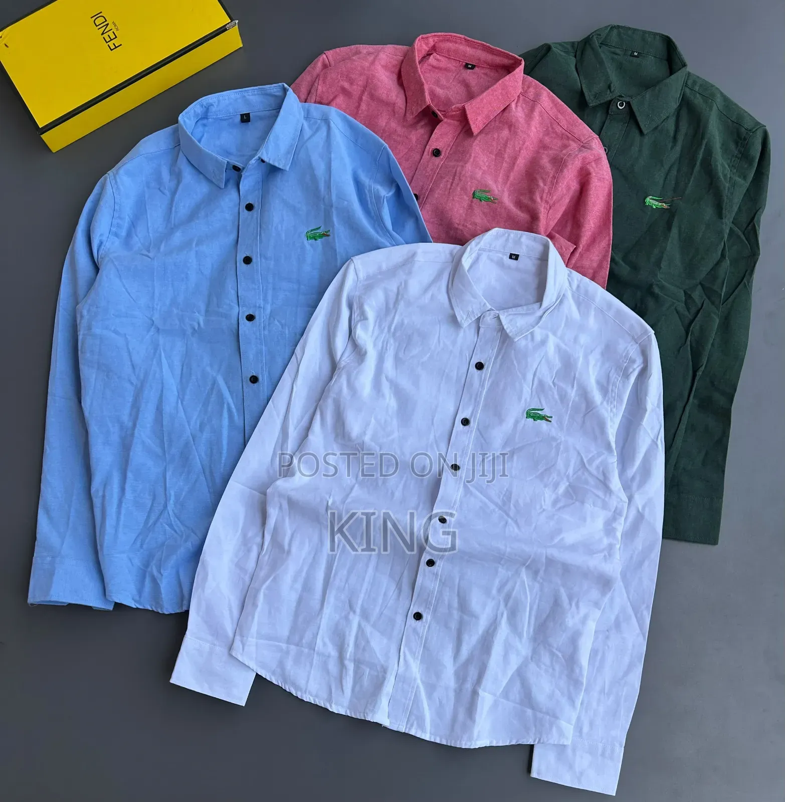 Lacoste Long-Sleeved, Button-Down Men's Shirts