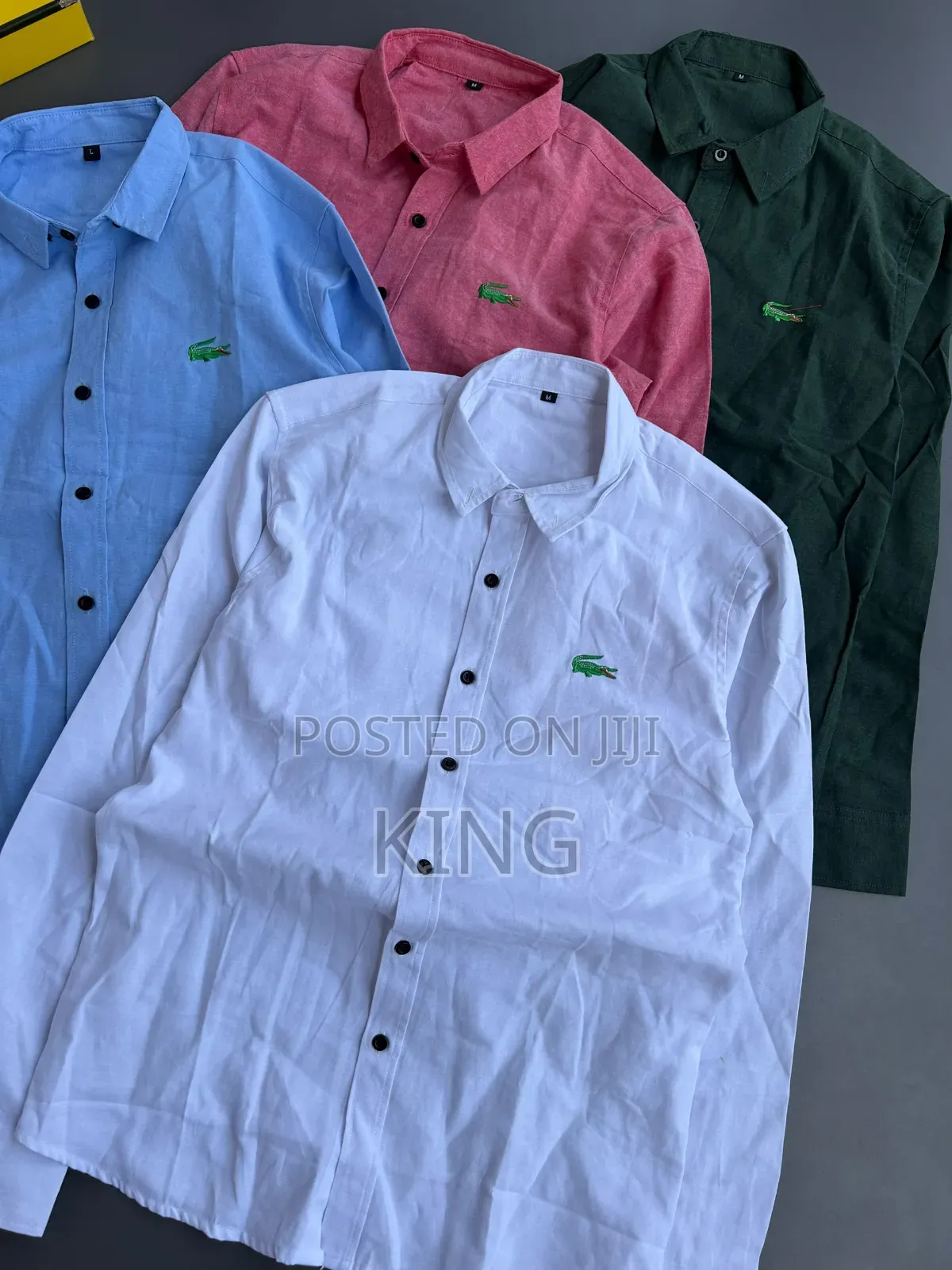 Lacoste Long-Sleeved, Button-Down Men's Shirts