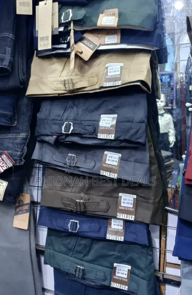Men's Beltless Trousers