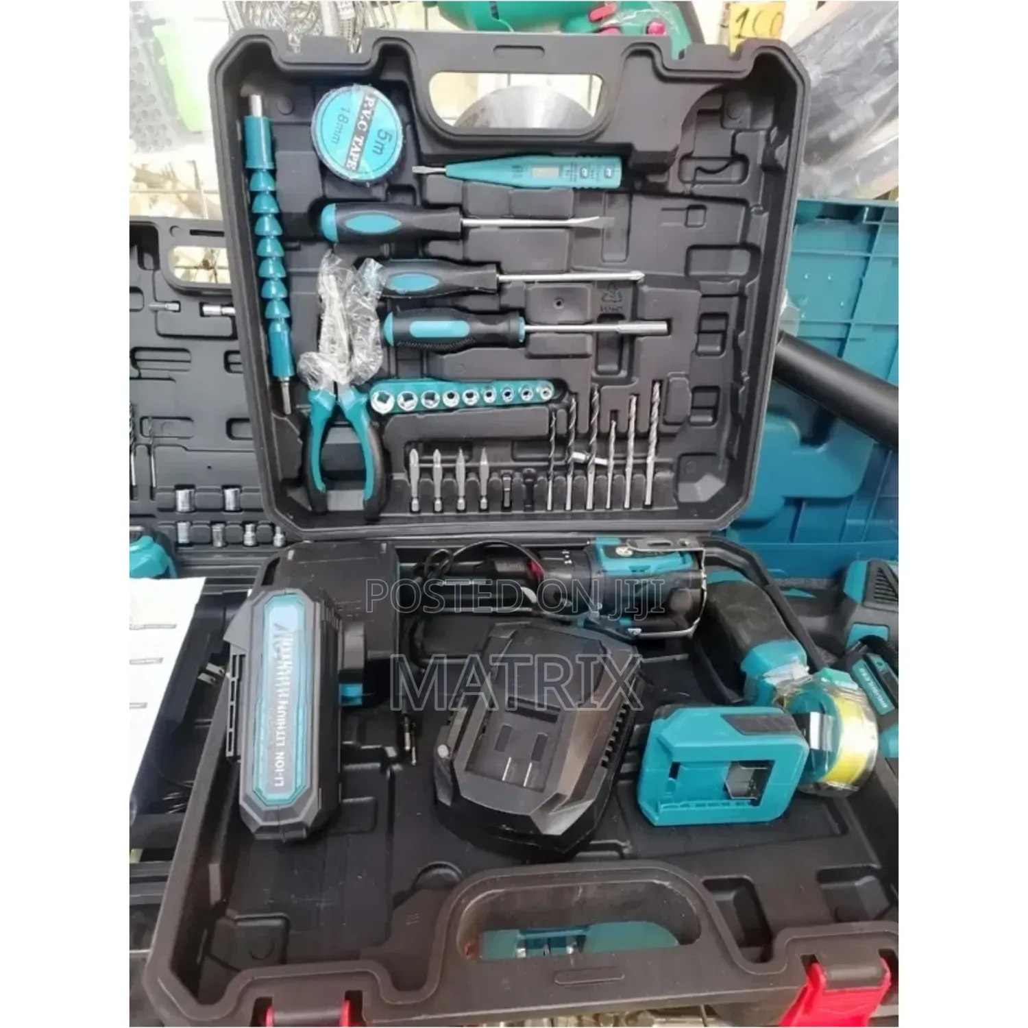 Cordless Brushless Drill Set 48v Lithium-Ion Battery