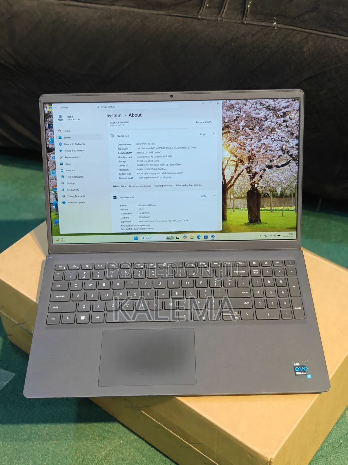 Laptop Dell Inspiron 15 3511 8GB Intel Core i7 SSD 256GB