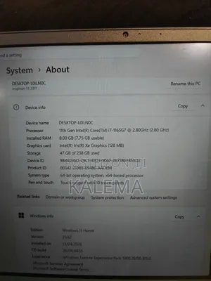 Laptop Dell Inspiron 15 3511 8GB Intel Core i7 SSD 256GB
