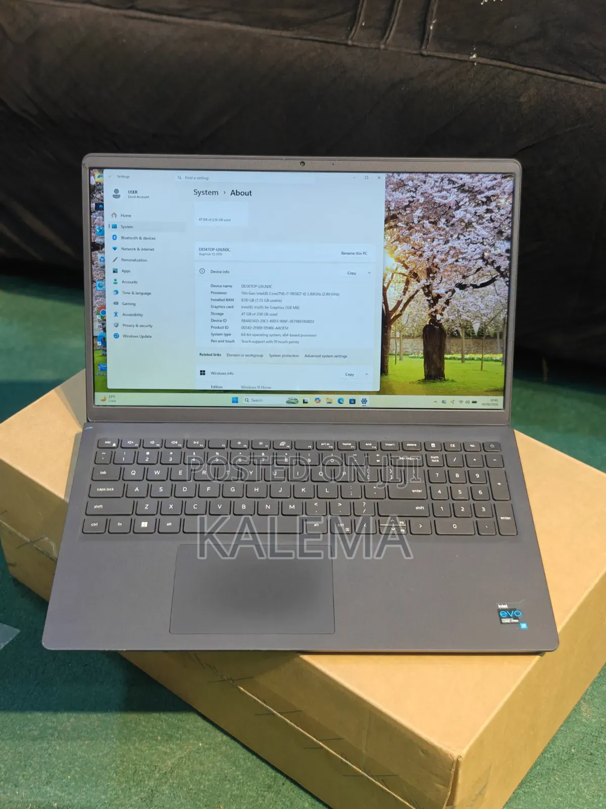 Laptop Dell Inspiron 15 3511 8GB Intel Core i7 SSD 256GB