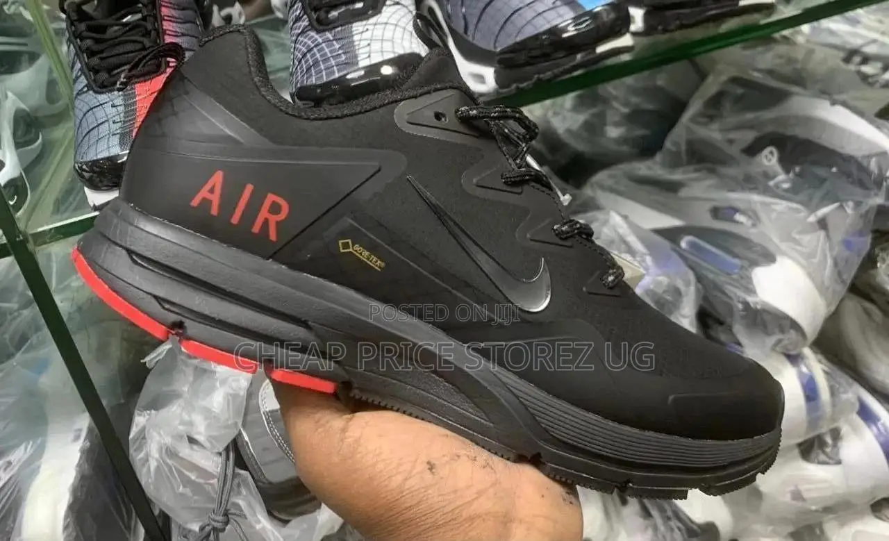 Shoe Shown Is a Black and Red Nike Air Waterproof Gore-Tex / Winter Th