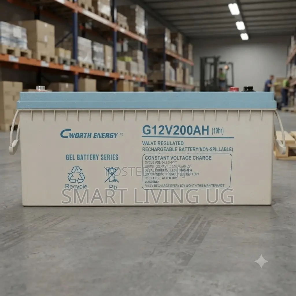 Cworth 200Ah Deep Cycle Gel Battery for Home and Industrial Inverters