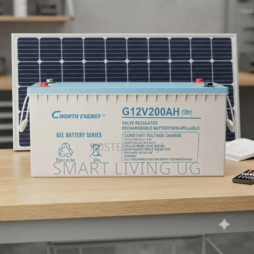Heavy-Duty 12V 200Ah Gel Battery for Inverters and Solar Systems