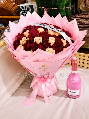 Wine and Fresh Flowers Package