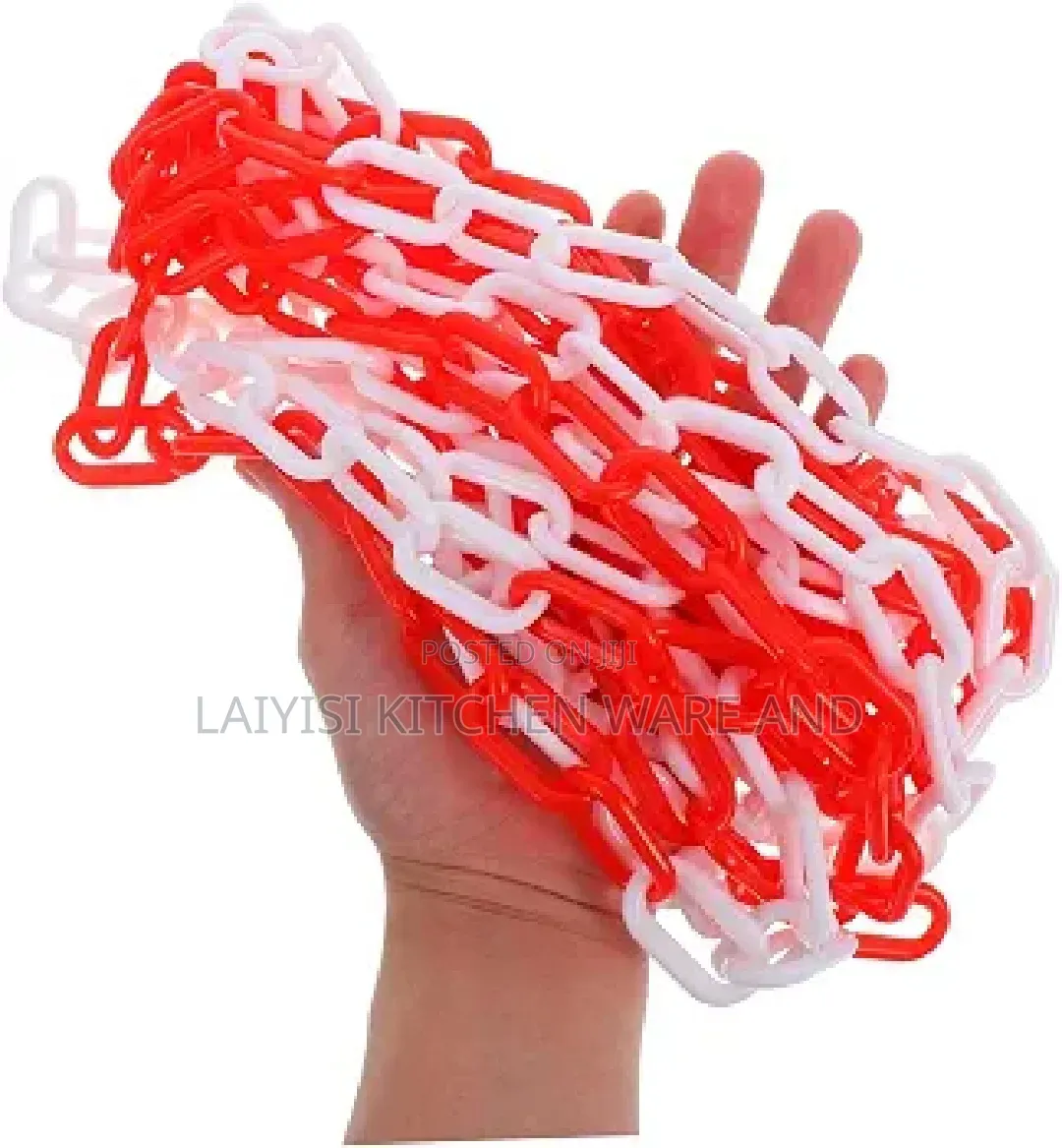 6mm Plastic Chain Barrier Link Warning Safety Decorative Garden Fence