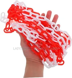 6mm Plastic Chain Barrier Link Warning Safety Decorative Garden Fence