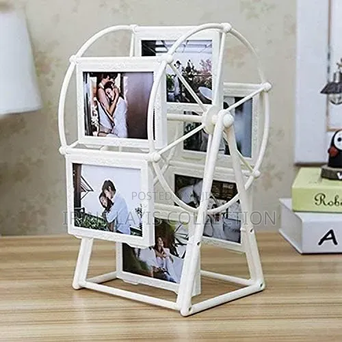 Fashion Rotating Photo Frame Creative Plastic 5inch Retro Feris Wheel.