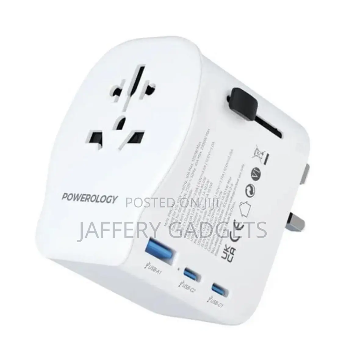 Powerology 2300W Universal Travel Adapter (PWC043)
