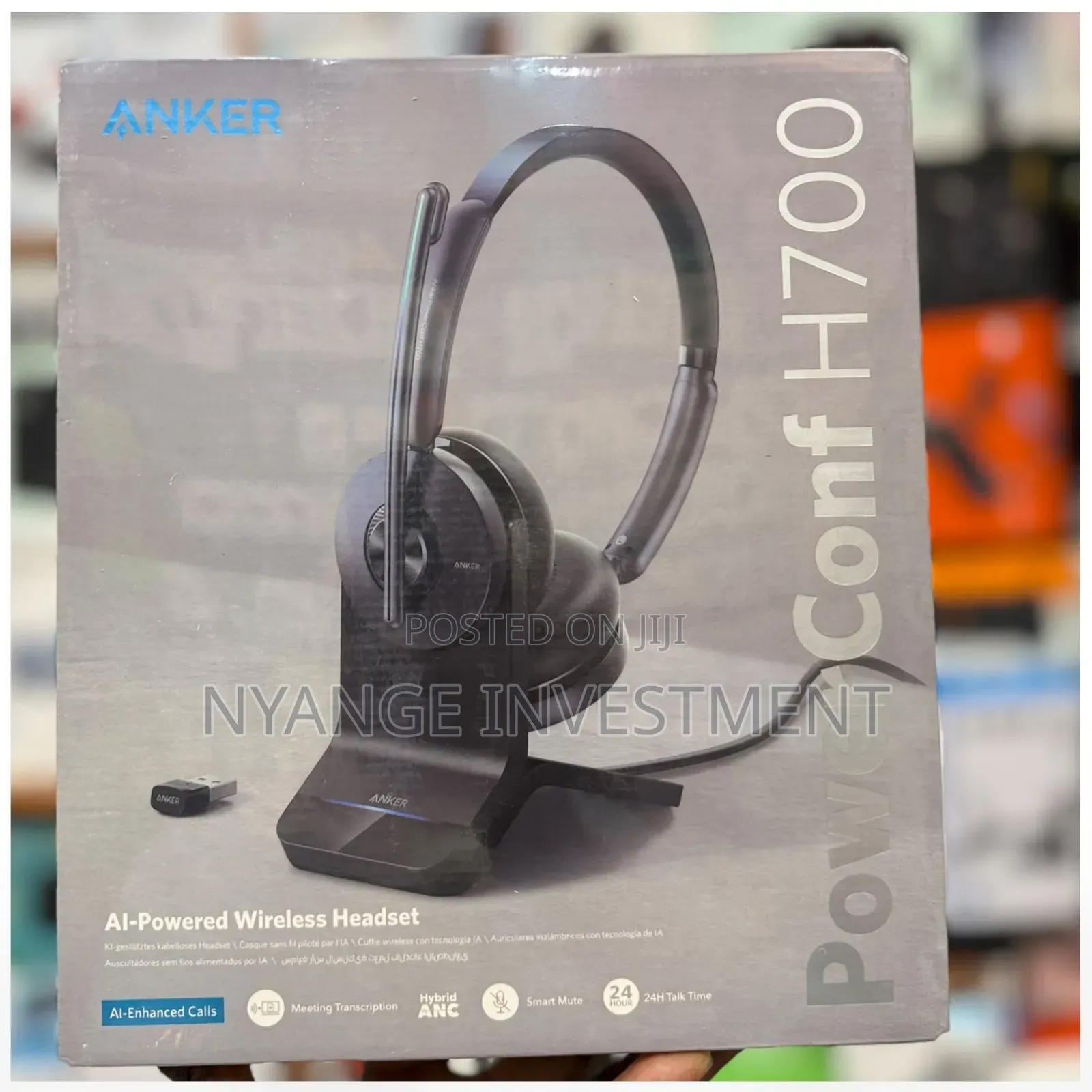 Anker PowerConf H700,ai-Powered Wireless Headset for Professional Call