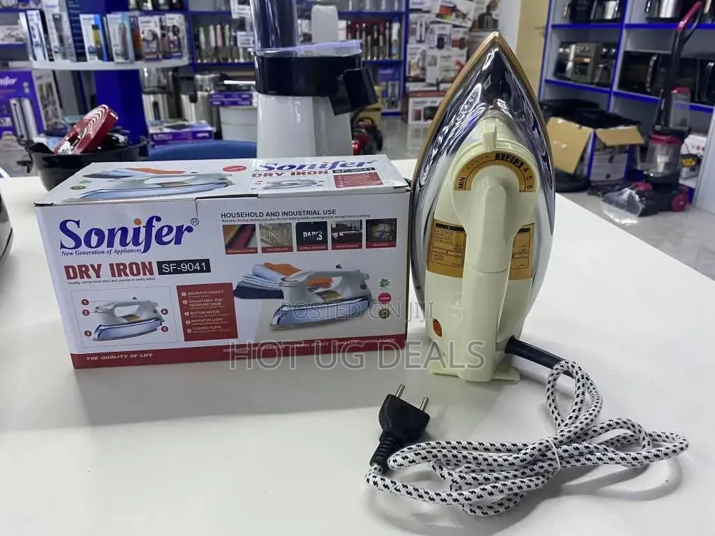 Sonifer SF-9022 Electric Dry Iron – Heavy Duty 1200W With Non-Stick