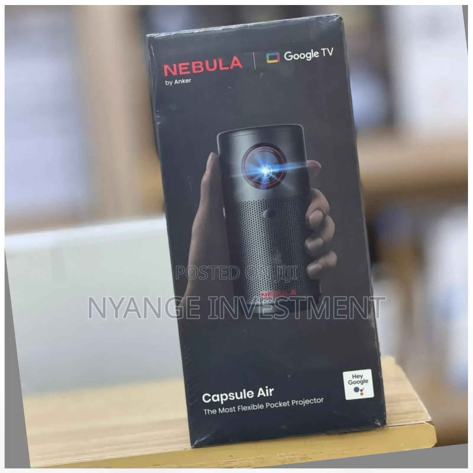 NEBULA Capsule Air Google TV Projector, Officially Licensed Netflix,