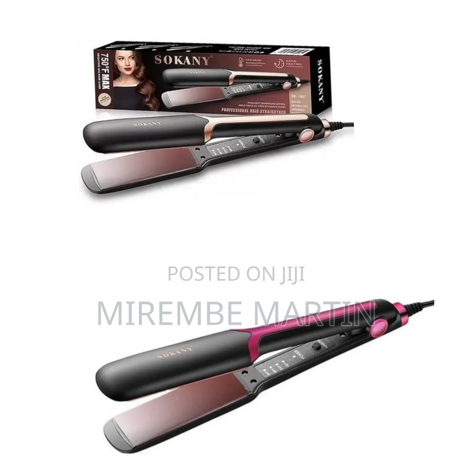Sokany Rapid Heating Professional Hair Straightener Sk-1907