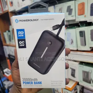Powerology 30W PD 18WQC 20000mAh Power Bank