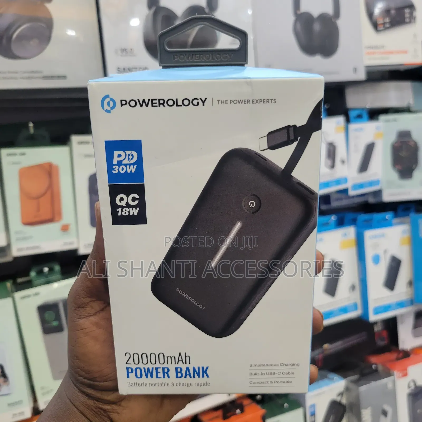Powerology 30W PD 18WQC 20000mAh Power Bank