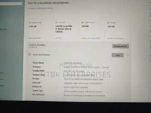 Laptop Lenovo ThinkPad X280 8GB Intel Core i7 SSD 250GB