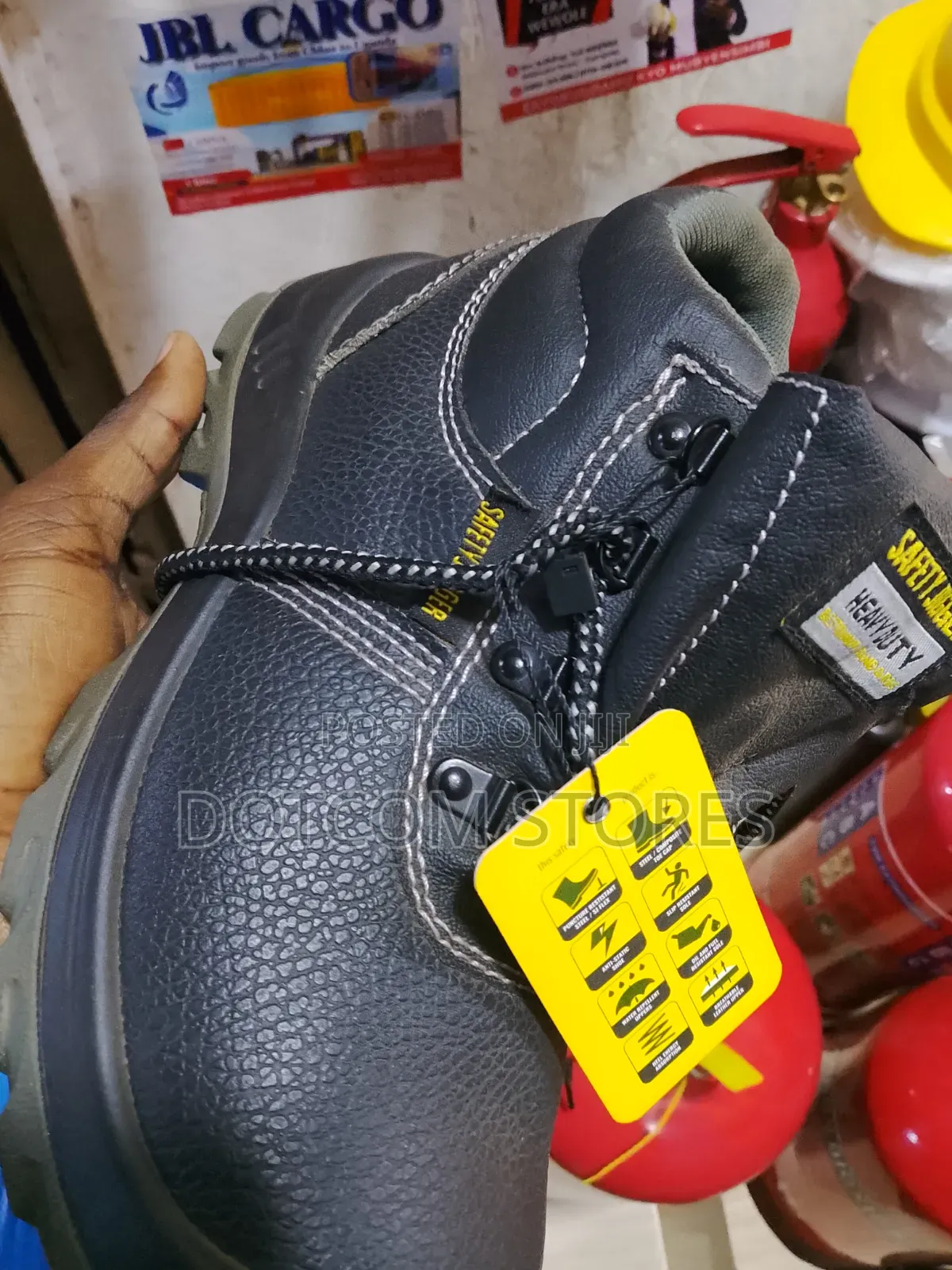 Safety Jogger Heavy Duty Construction Site Boots Safety Shoes - Black