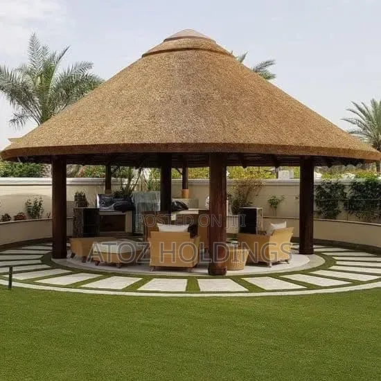 African Grass Thatched Gazebos, Cottages/Makuti/Kasisira Construction
