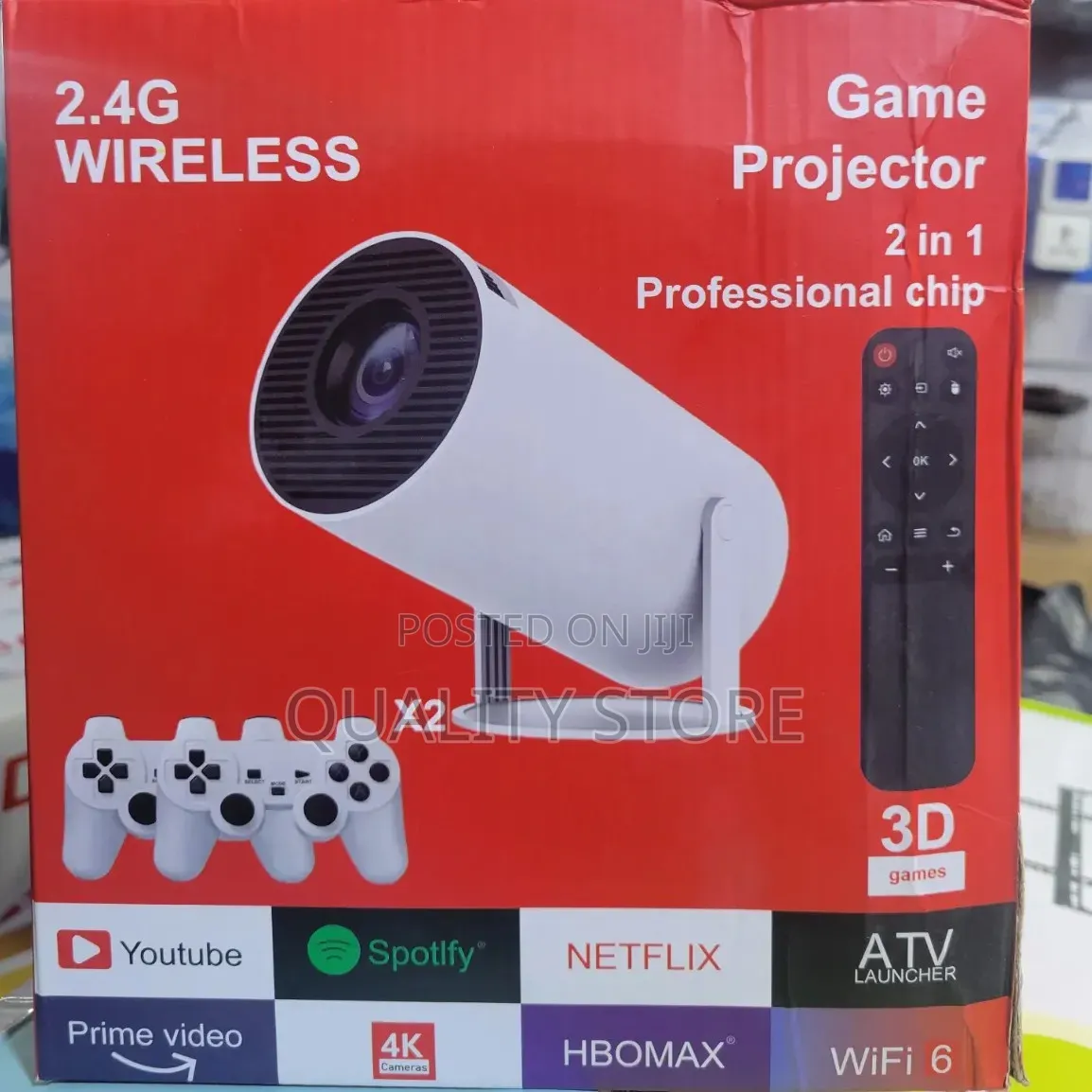 2 in 1 Game Projector 2.4g Wireless