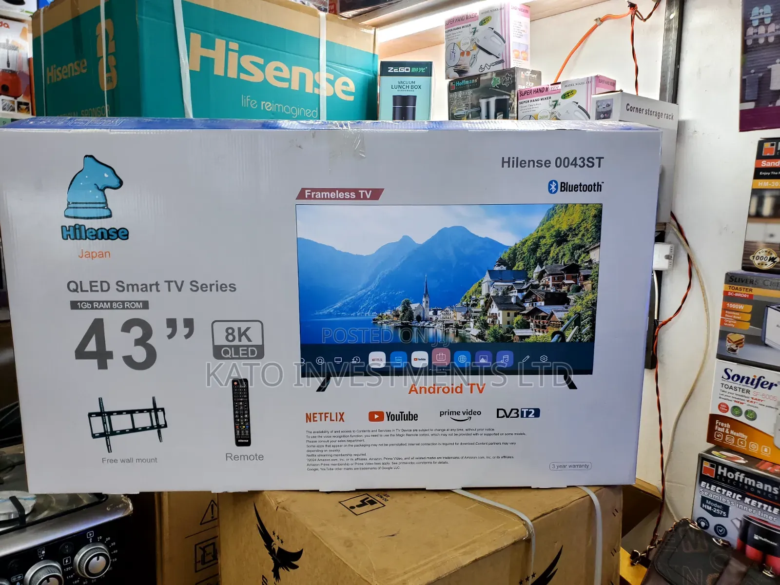 Hilense 43-Inch QLED Android Smart TV (Model 0043ST)
