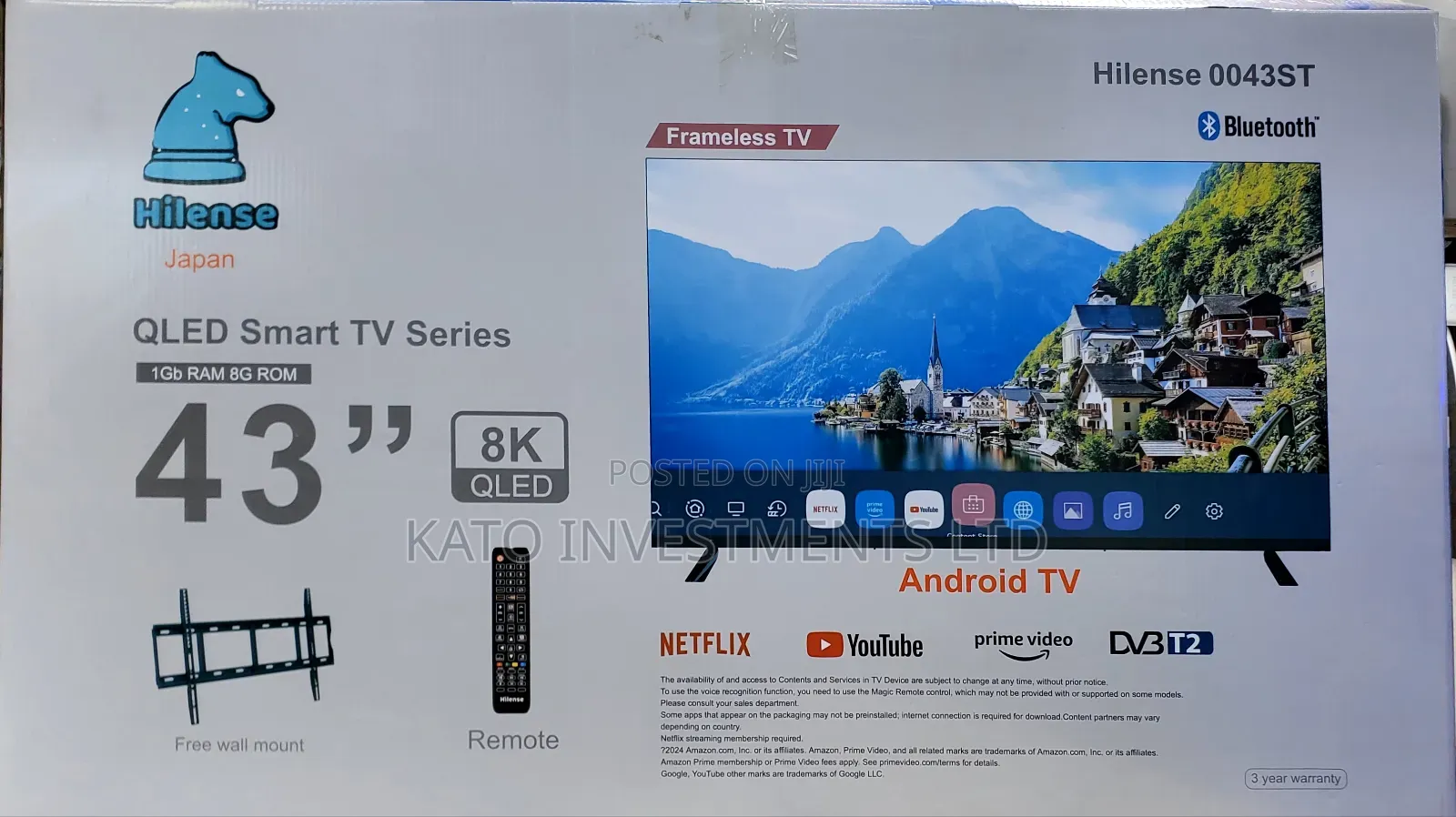 Hilense 43-Inch QLED Android Smart TV (Model 0043ST)