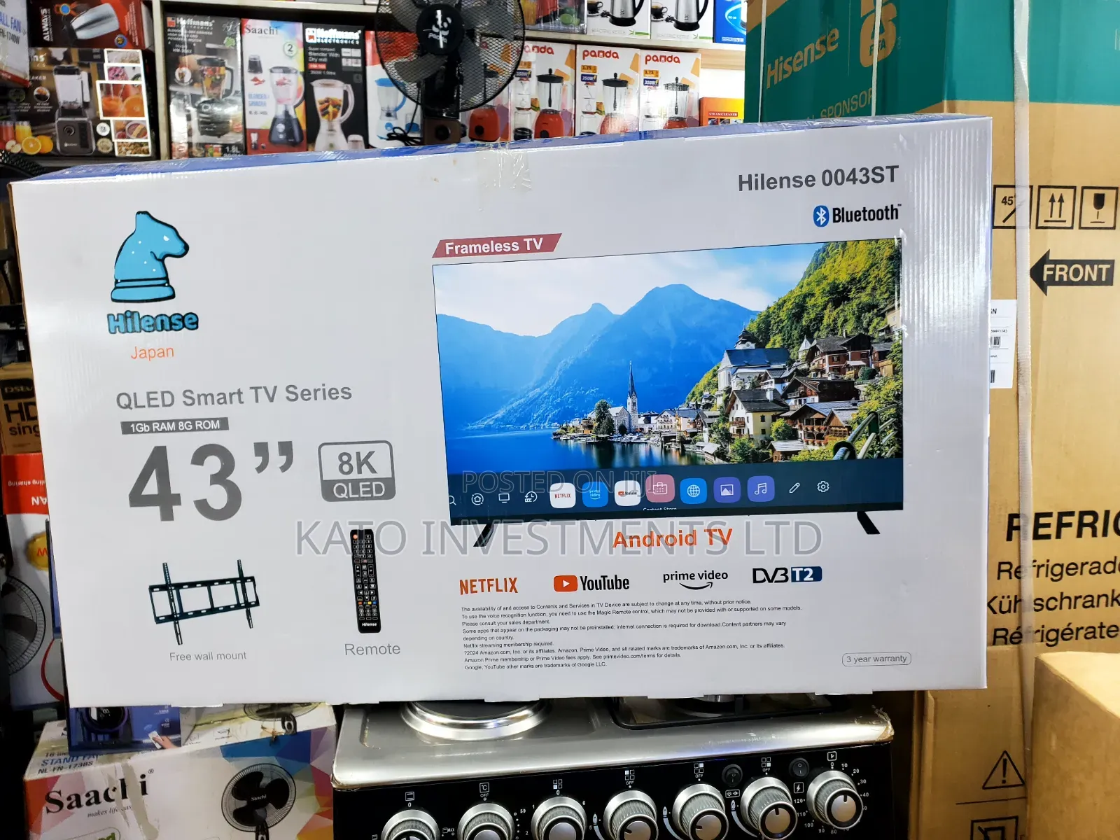 Hilense 43-Inch QLED Android Smart TV (Model 0043ST)