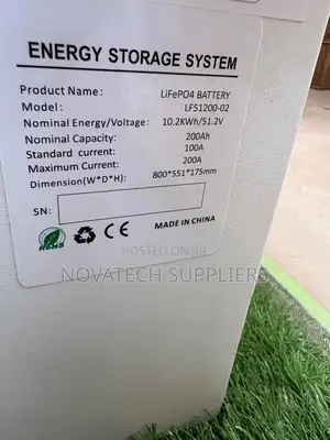 51.2V 200Ah Lithium Iron Phosphate Battery | 10.2kWh Capacity
