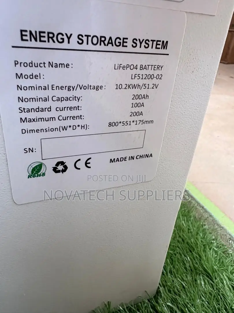 51.2V 200Ah Lithium Iron Phosphate Battery | 10.2kWh Capacity